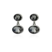 Minimalist Sparkling Black Rhinestone Drop Earrings Women Exquisite Geometric Pendant Earrings Jewelry Gifts