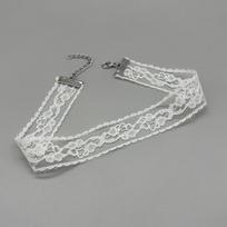 Sexy Lace Netting Water Drop Crystal Pendant Necklaces for Women Ladies Charming Magnetic Buckle Collarbone Necklaces Jewelry