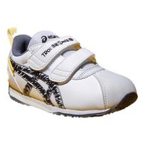 ASICS Kids' Classic Breathable White Hook-and-Loop Shoes 25.5