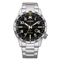 Citizen Vyriškas Eco-Drive Analoginis Laikrodis BM7550-87E Nerūdijančio Plieno Apyrankė Sidabrinė Vienas Dydis Apyrankė