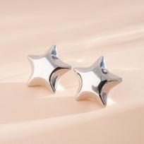 Simple Fashionable Five-Pointed Star Drop Earrings for Women Men New Vintage Stud Earrings Daily Wearing Jewelry Accessories