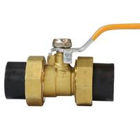 Thickened PE Double Union Brass Ball Valve