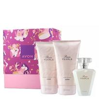 AVON Rare Pearls dovanų rinkinys 3 kosmetikos priemonės dėžutėje
