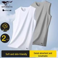 Septwolves Men's 100% Cotton Wide Shoulder Vest 2XL