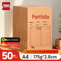 TANGO P9001 A4 Kraft Paper String-Tie File Folders, 50-Pack