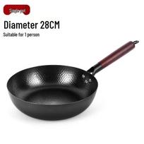 Non-Stick Cast Iron Frying Pan with Fish Scale Texture