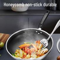 Supor 30cm Honeycomb Stainless Steel Non-Stick Wok