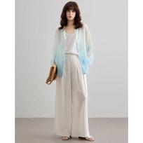 Demana Women's Linen Blend Wide-Leg Pants L