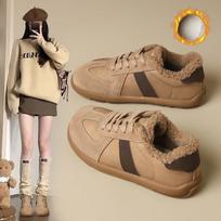 Women's Fleece-Lined Retro German Trainer Shoes EU 39