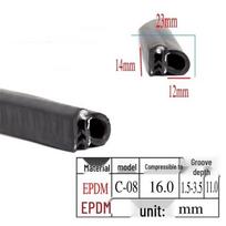 U-Channel Silicone Rubber Edge Trim Seal