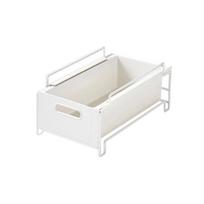 Drawer Type Under Sink Shelf Carbon Steel Sundries Sorting Shelf Cabinet Storage Box  Condiment 7.87*13.78 in