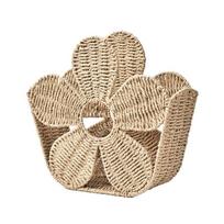 Paper Rope Magazine Storage Basket Nordic Style Handwoven Newspapers Holder  Office smėlis
