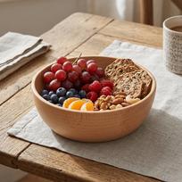 Wood Noodle Bowl Rounded Bowl Yogurt Bowl Eco Friendly Rice Bowl  Soup Serving 12.5*4.5cm