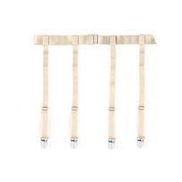 Reguliuojamos iki šlaunų kojinės, pasijonis, elastinės kojinės, sąsagstis, kojų petnešos, uniforma 4clips beige