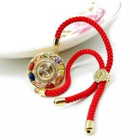 Reguliuojamas tailandietiškas laimės rato amuletas, galingas, pagerinantis sėkmę apyrankė, vėjo vaivorykštė, apyrankė, paverčianti likimą papuošalai