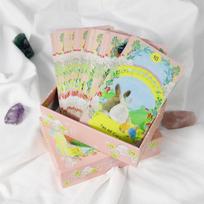 Apvalus zuikutis Taro 78 kortų kaladė 12*7cm su mielais zuikučiais 2.75 X 4.75'' Pakuotė Standi dėžutė