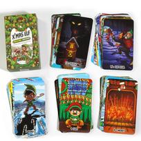 X'mas Elf Tarot Green Edition Deck of Traditional Tarot with Keywords Witchy Beginner Tarot Learning Tarot