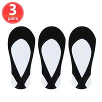 Ultra-Thin Invisible Boat Socks Women Summer Silicone Non-Slip Socks for High Heels Shoes Ice Silk Half-Palm Suspender 34-39