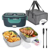 1.5 L 60W Electric Lunch Box Food Warmer Portable Food Heater for Car Or Home - Leak Proof 304 Stainless Steel Liner NEW 2025