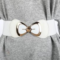 Korean Style Women's Elastic Waist Belt with Hook-and-Eye Closure 65CM
