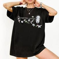 Studio Ghibli Spirited Away Floral No-Face Shirt Studio Ghibli Unisex Shirt XL