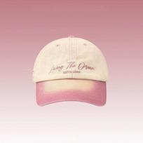 Gradually change color cap children show face small couple casual versatile soft top embroidery shade baseball cap