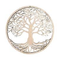 Wooden Wall Art Decor Hanging Wood Crafts Hollow Ornament for Home Bedroom Living Room Decoration Housewarming Gift