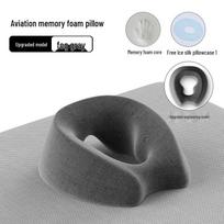Veidu žemyn masažinė pagalvė su atminties putomis 6-12cm gray