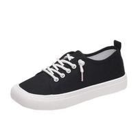 Wide Feet Square Toe Canvas Loafers Women's Leisure Lace Up Sneakers Platform Leopard Zebra Print Shoes   Shoes 35