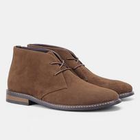 Large size retro Martin boots men's desert boots polo boots tooling boots casual mid-top leather shoes 39 (US size 7)