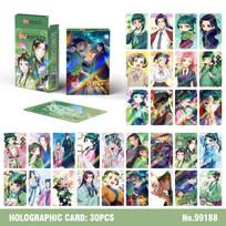 Anime Lazerinės Lomo Kortelės Animacinio Personažo Holografinė Fotokortelė Kawaii Raštinės Prekės Dovana