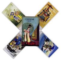 Chinese Tarot Cards Game Tarot Card Deck Oracle Card Game for Adult Fun Adults Games Party Supplies for Fate Divination Birthda