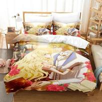 3D Print Anime Bibliophile Princess Bedding Collection Duvet Cover Bed Collection Quilt Cover Pillowcase Comforter King Queen Size Boys Adult EU single(135x200cm)