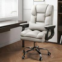 Prabangus Modernus Ergonomiškas Biuro Kėdė -Kompiuterio Stalo Kėdė su Ratukais, Aukšto Atlošo Vadovo Pasukama Kėdė Namų Biurui smėlis