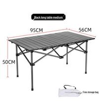 Portable Outdoor Folding Camping Table for BBQ, Dining, Fishing, and Self-Driving Tours.