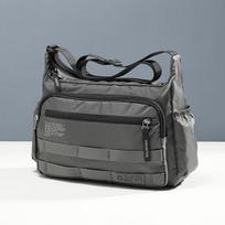 VOLUNTEER Men's Casual Large Capacity Nylon Messenger Bag juoda