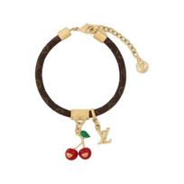Louis Vuitton X Takashi Murakami Collaboration Logo Embellished Bracelet Unisex Bracelet Brown M8977Z Basic Packaging-Dust Bag+Box