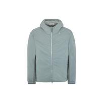 Stone Island Stellina Series Solid Color Small Star Embroidered Nylon Composite Zip-Up Hooded Jacket Unisex Jacket 7915405G2-V0055 XXL gray