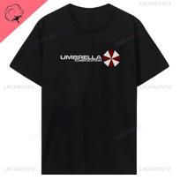 Men Umbrella Corp Corporations Video Game T-Shirt Pharmaceuticals Corporation 100% Cotton Tees Short Sleeve T Shirt Men Clothing S juoda