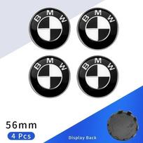 4pcs 56mm Car Wheel Center Hub Cap Emblem Stickers Styling For BMW M Performance 1 3 5 7 Series X1 X2 X3 X4 X5 X6 X7 M3 M5 M7 juoda balta spalva