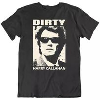 Dirty Harry Callahan, Clint Eastwood, 70's Movie Retro T Shirt Tee Gift New S
