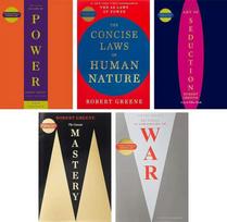 Robert Greene 5-Book Set | The 48 Laws of Power, Art of Seduction, The 33 Strategies of War, Mastery & More – Self-Improvement & Strategy Books 1set