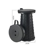 Colorful Portable Retractable Plastic Folding Stool for Outdoor Hiking and Camping