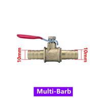 1Pc Mini Pneumatic Copper Ball Valve 1/8  1/4  3/8  1/2  Male Thread Garden Irrigation Ball Valve Switch 6~12mm Pipe Connection