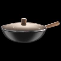KOBACH 30cm Coating-Free Cast Iron Wok