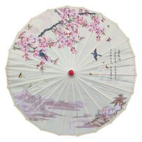 70 cm Silk Cloth Women Umbrella Handheld Folding Classical Oil Paper Umbrella Decorative Chinese Style