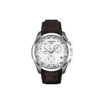 Tissot Couturier Quartz Movement 100M Water Resistant Watch 41Mm White Dial Men watches T035.439.16.031.00 Brown Strap