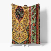Vibrant Paisley Floral Printed Decorative Blanket Throw Sofa Bed Cover Cushion for Home Living Room Bedroom 75cm x 90cm