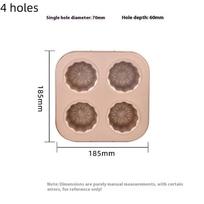 1/4/6/9 skylių nelipnus forma torto kepimo skarda mažiems keksiukams keksiukų kepimo indas anglinio plieno konditerinis formelis mini keksiukų laikiklis 4PCS