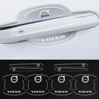 8 vnt. Volvo V60 XC60 XC90 S60 XC40 V40 S80 T6 V90 EX90 S90 V70 Automobilio durelių rankenėlės lipdukas Apsauginiai lipdukai Durelių dubenėlio plėvelės juosta